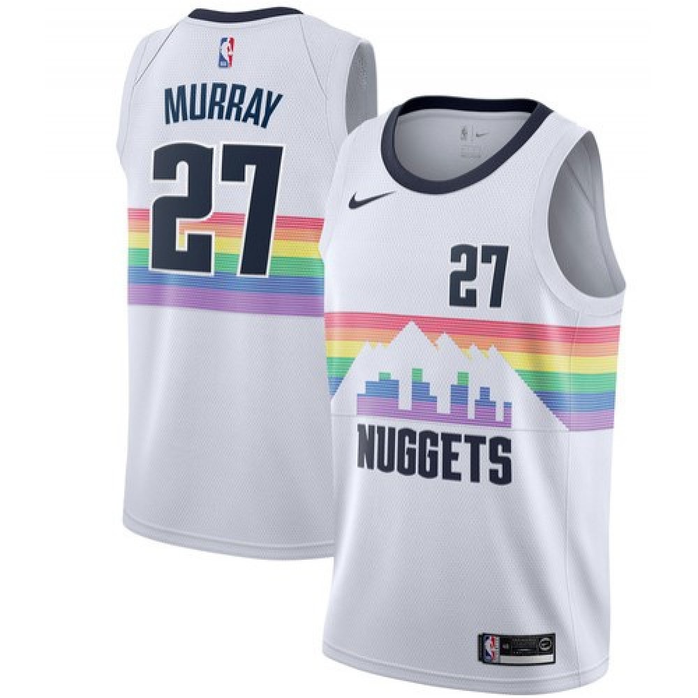 Men's Denver Nuggets Jamal Murray #27 White Swingman Player Jersey – City Edition-Pro Kit Vault | Brand New 26/27 Sports Jerseys